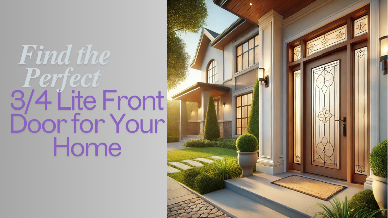 Find the Perfect 3/4 Lite Front Door for Your Home