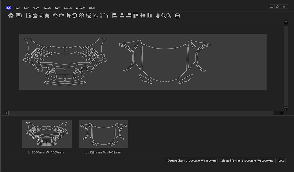 Precision Cutting software, duzzbopcut454.8 software